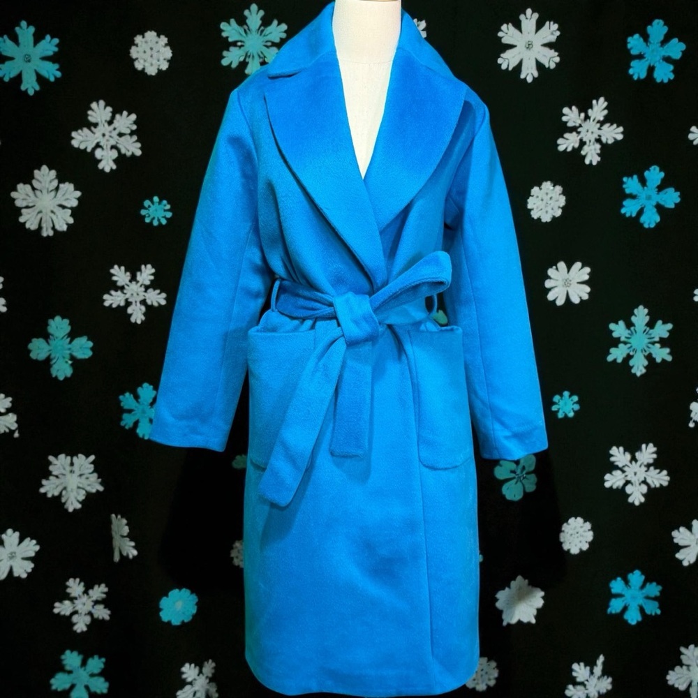 Ann Taylor Vibrant Blue Trench Coat